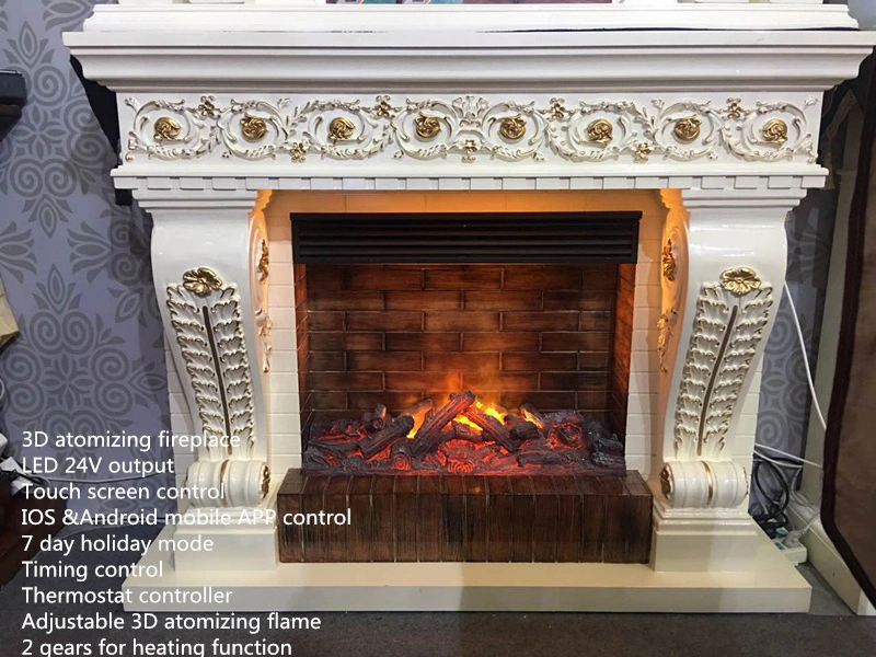 Traditional Style Marble Fireplace Surround Mantel