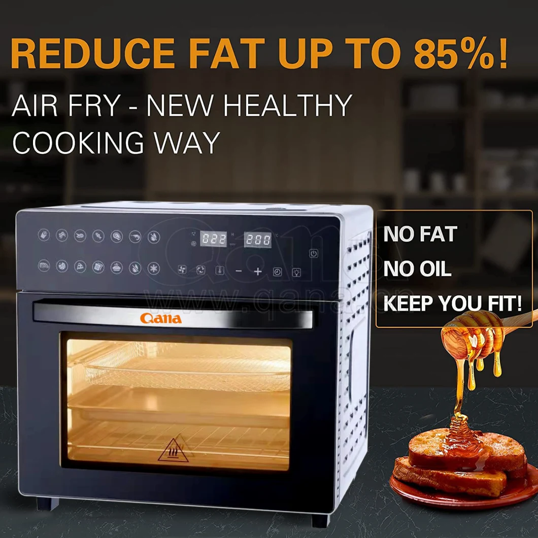 Qana Factory Wholesale All in 1 Smart Air Fryer 25L Visible Air Fryer Oven Customized Air Fryer